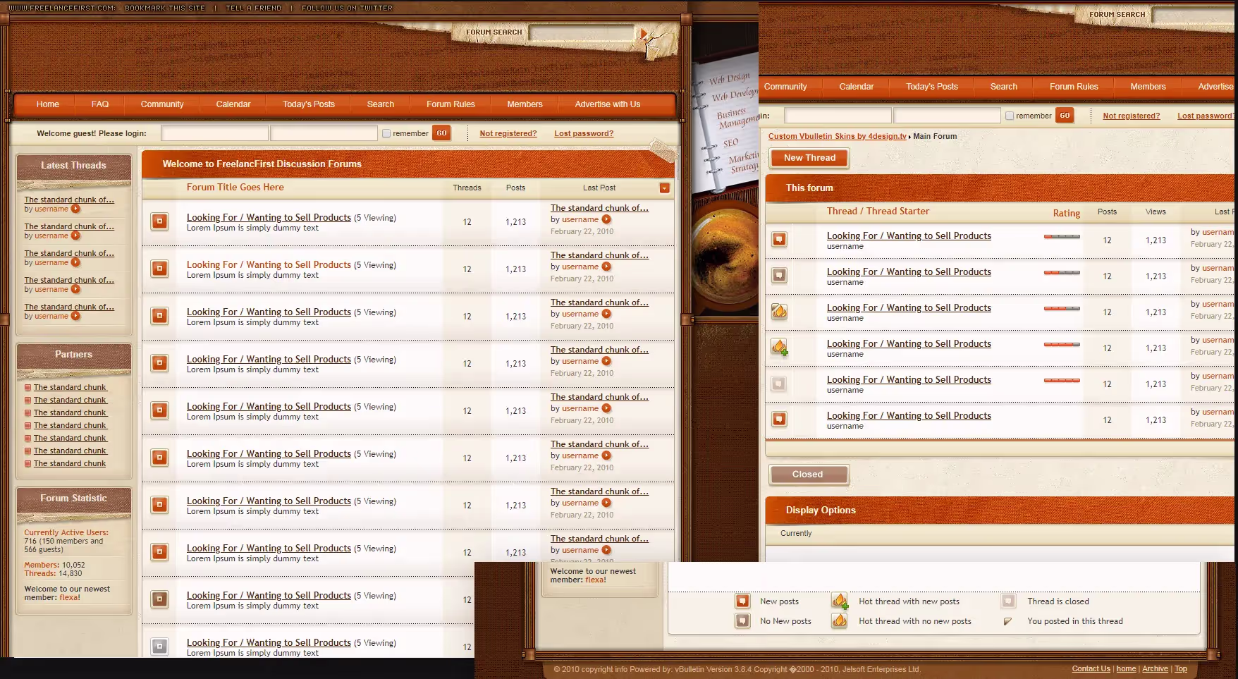 Forum themes