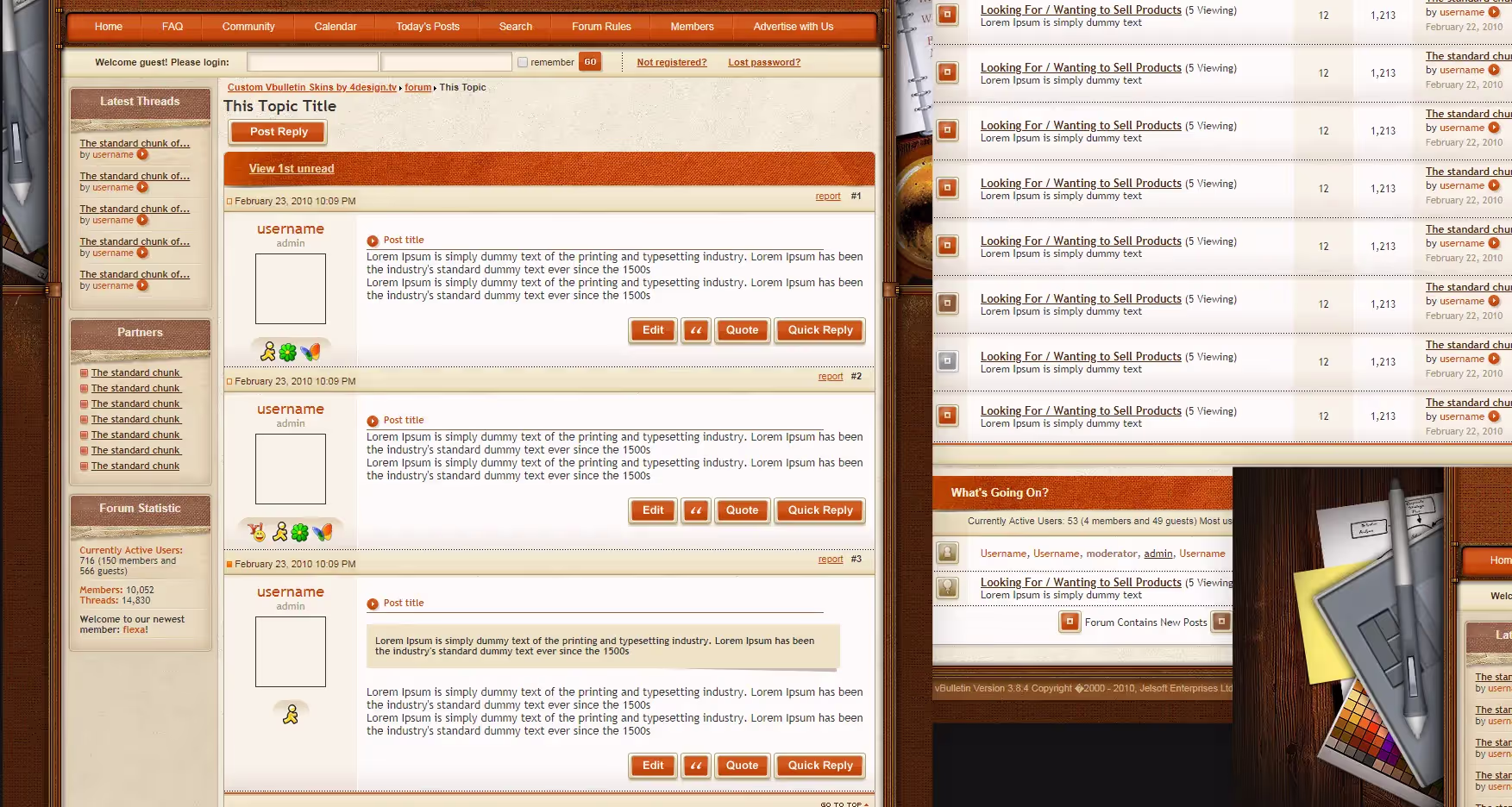 Forum themes