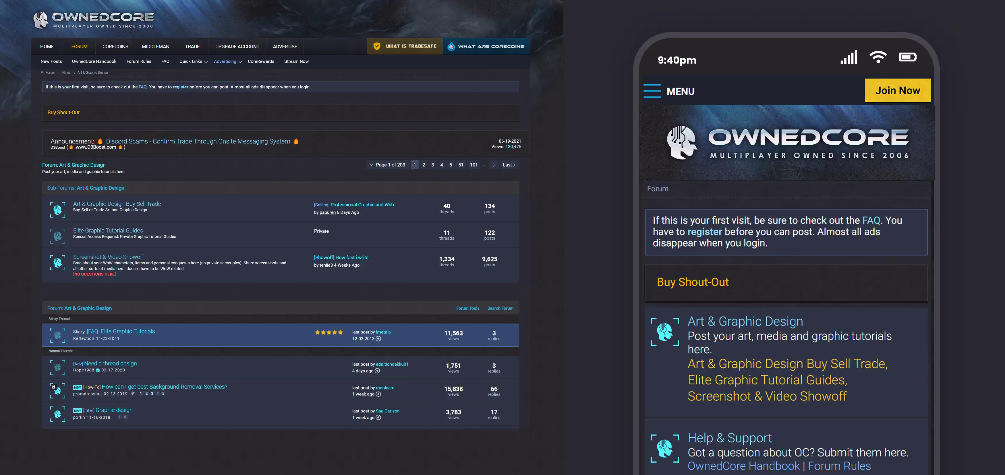 Forum themes